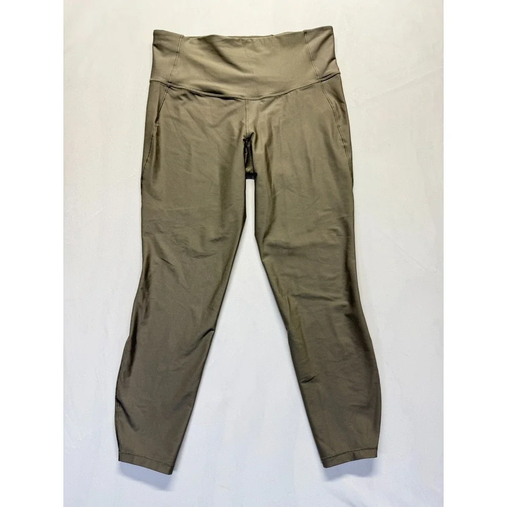 All In Motion Leggings Womens Large Brown Nylon High Rise Athletic Yoga casual